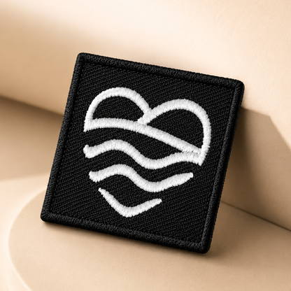 LAKELIVE Embroidered Heart Patch