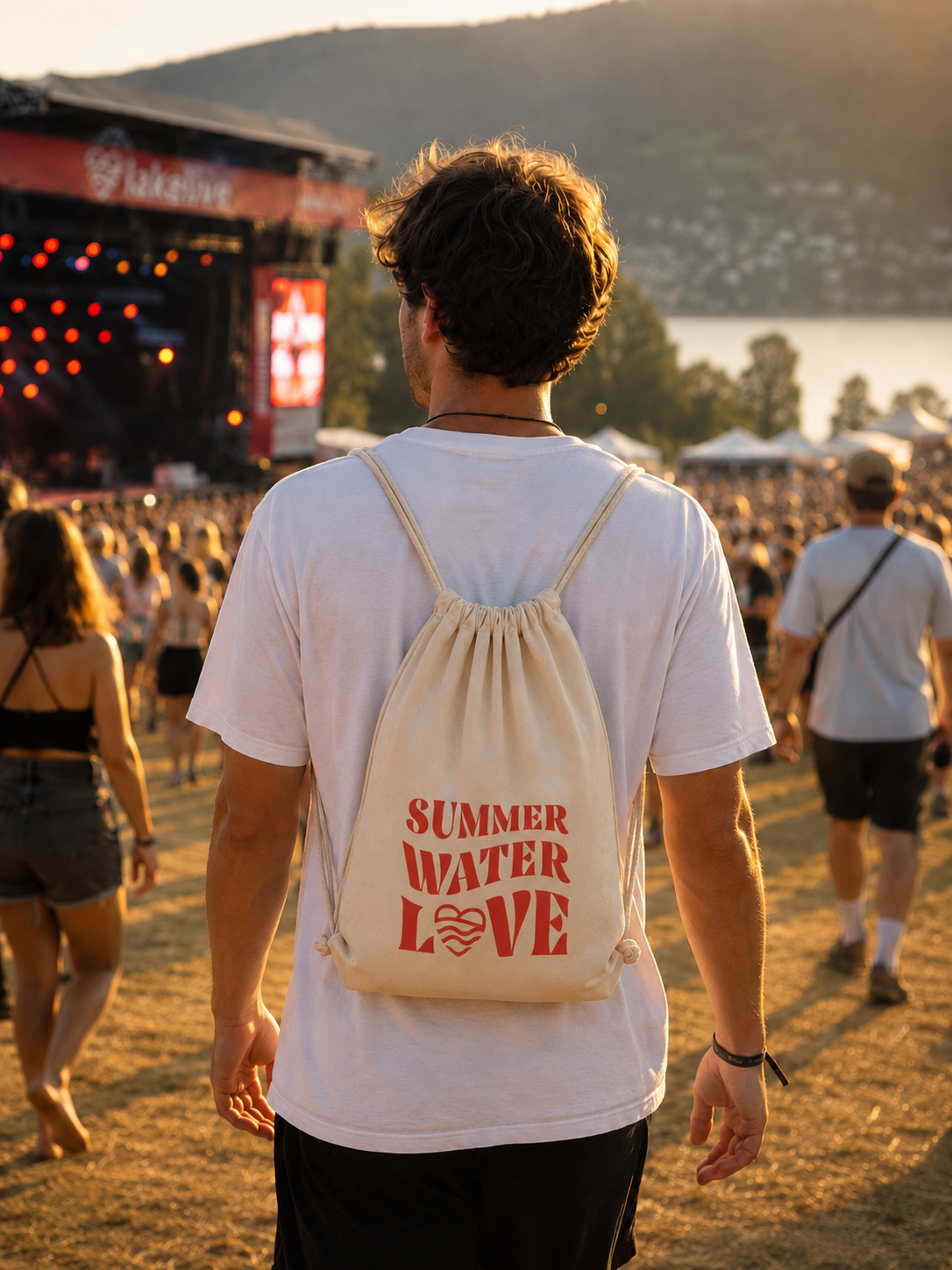 LAKELIVE Cotton Backpack