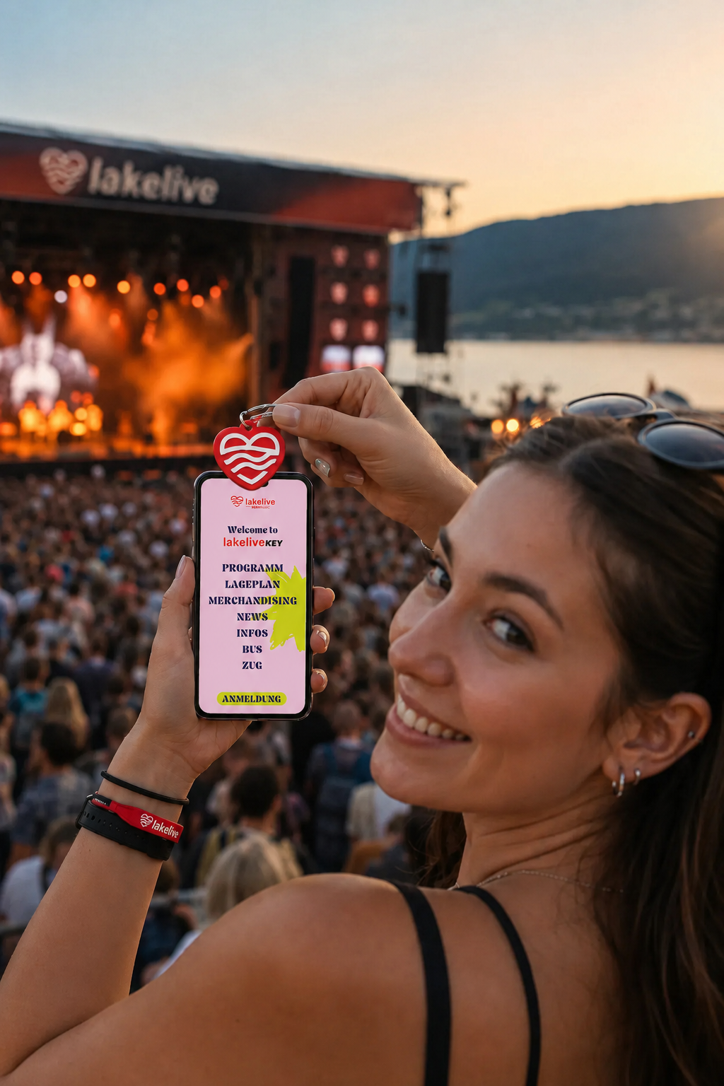 Scan your LAKELIVEKEY keychain at the festival